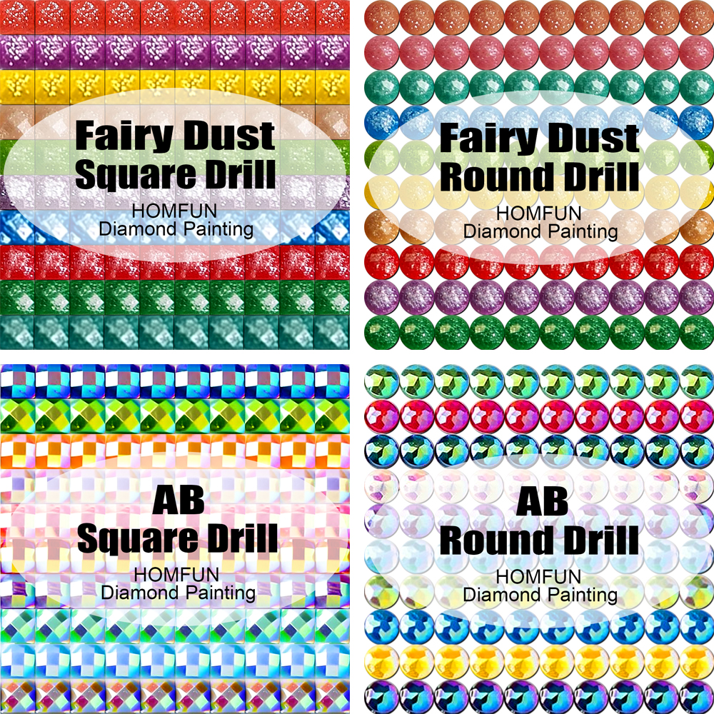 HOMFUN Fairy Dust AB Diamond E – Embroidery Flower Pattern Bewertung und Preis
