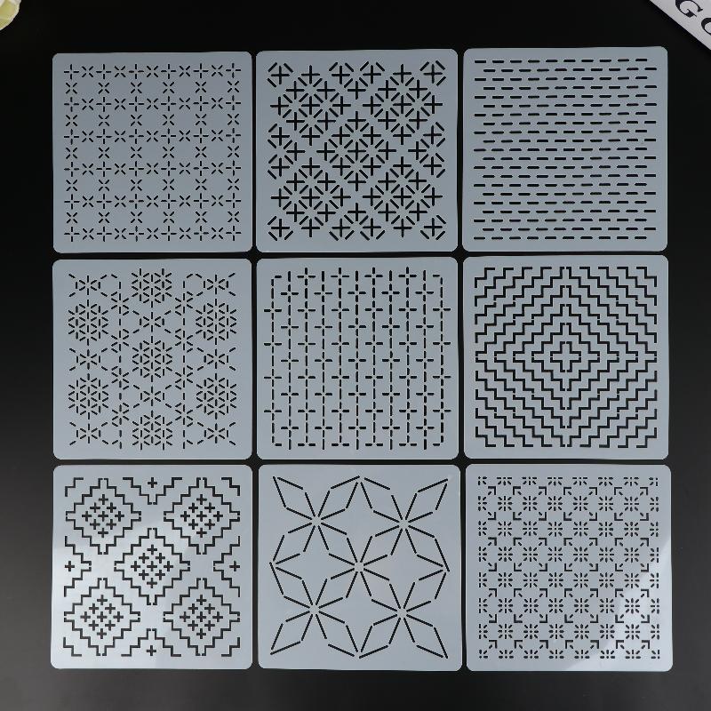 9/32Pcs Sashiko Embroidery Tem – Embroidery Handicraft Bewertung und Preis