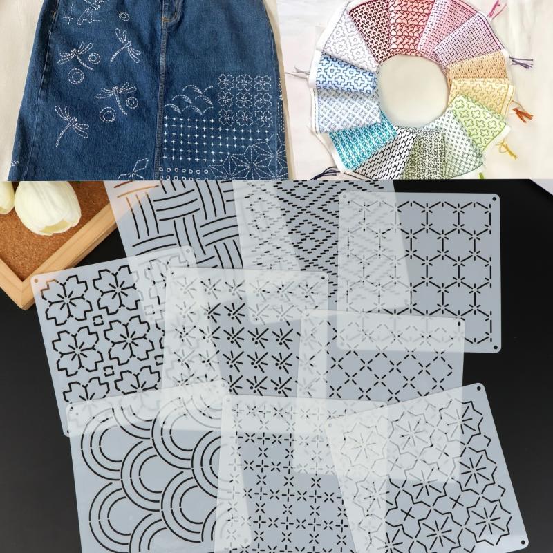 9/32Pcs Sashiko Embroidery Tem – Embroidery Handicraft Bewertung und Preis