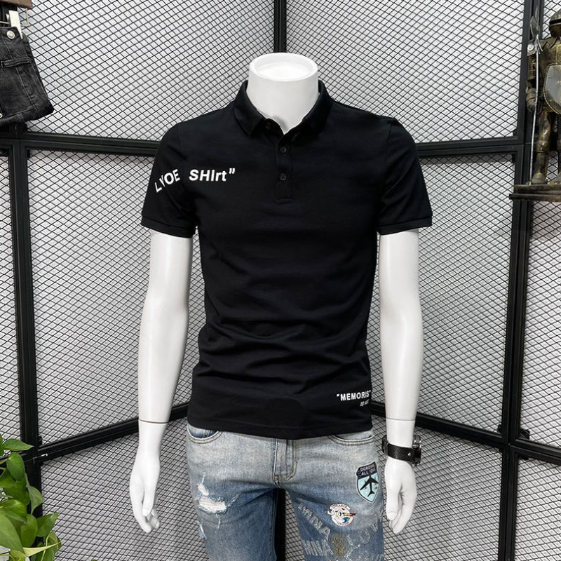 With Collar Tee Shirt for Men  – Embroidery Alphabet Designs Bewertung und Preis
