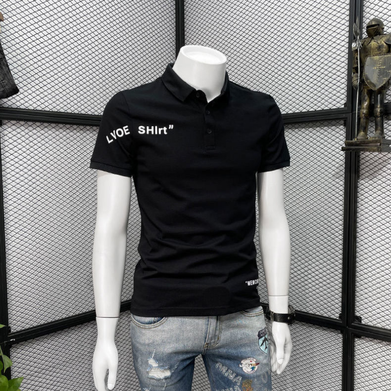With Collar Tee Shirt for Men  – Embroidery Alphabet Designs Bewertung und Preis