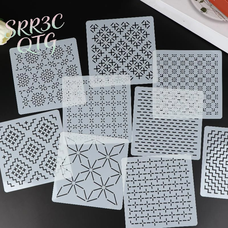 9/32Pcs Sashiko Embroidery Tem – Embroidery Handicraft Bewertung und Preis