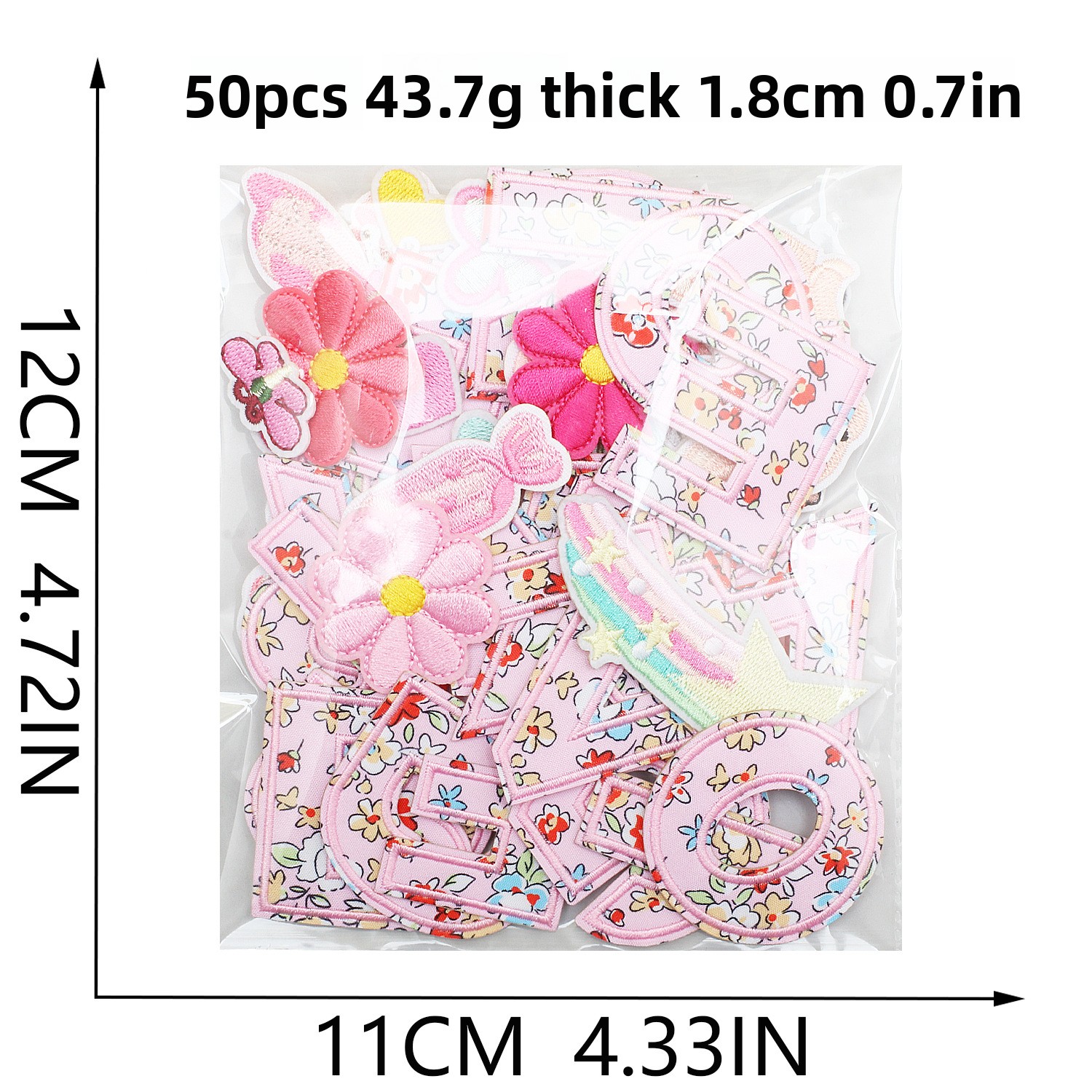 10PCS English Letter Pink Patt – Embroidery Alphabet Designs Bewertung und Preis