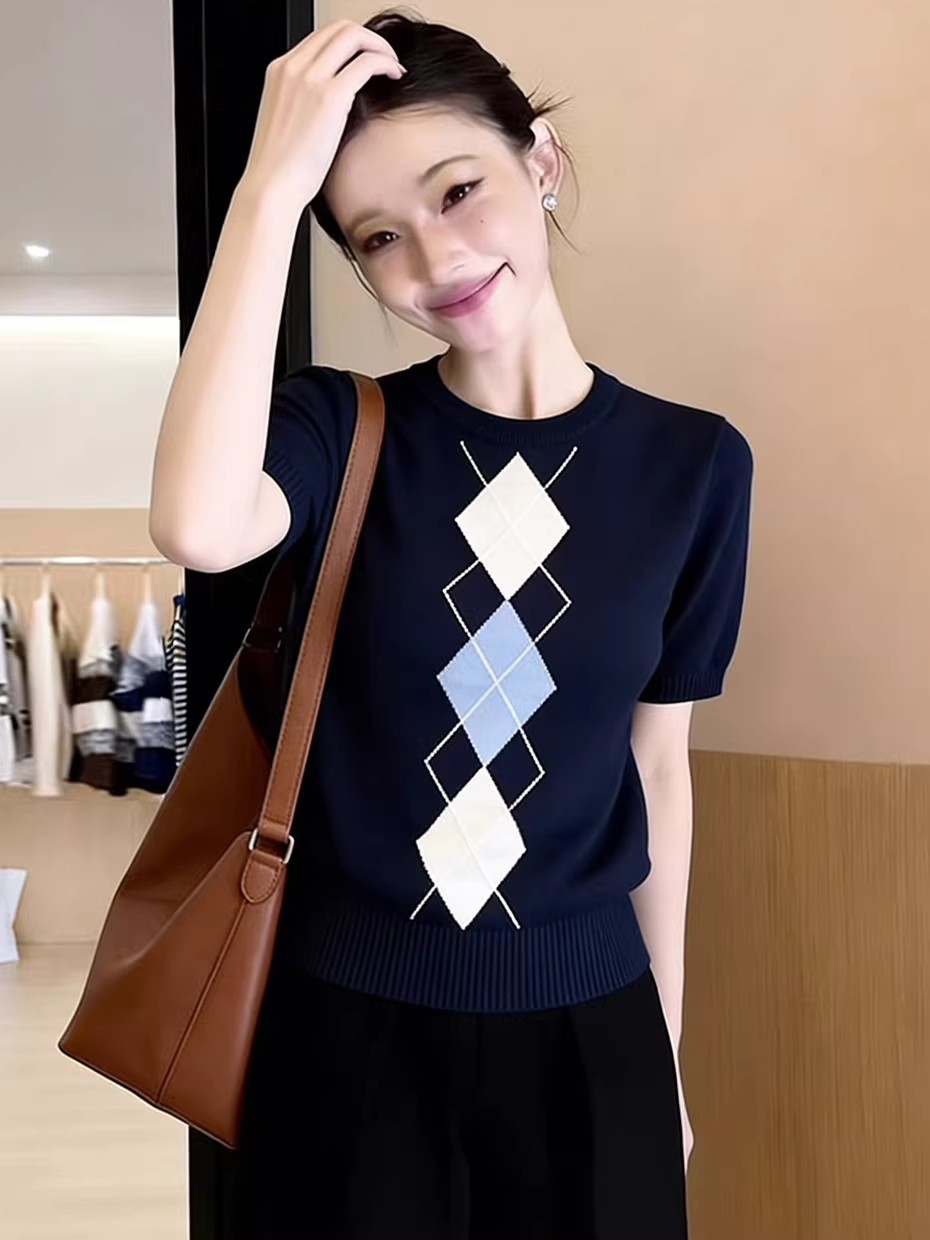 Unique Design Blue Knitted rou – Embroidery Unique Design Bewertung und Preis