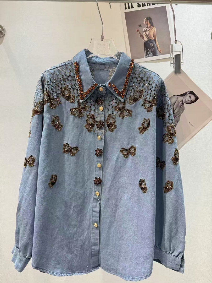 Luxury Style Denim Jacket For  – Embroidery Jacket Jeans Bewertung und Preis