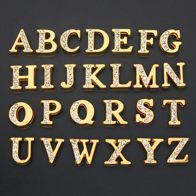 50PC/lot Hole 8MM Slide Letter – Embroidery Charm Bewertung und Preis