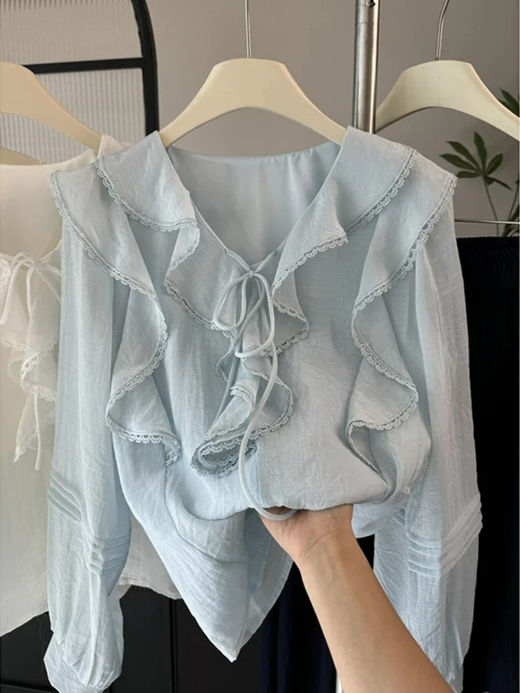 French V-Neck Chic Long Sleeve – Embroidery Fashion Bewertung und Preis