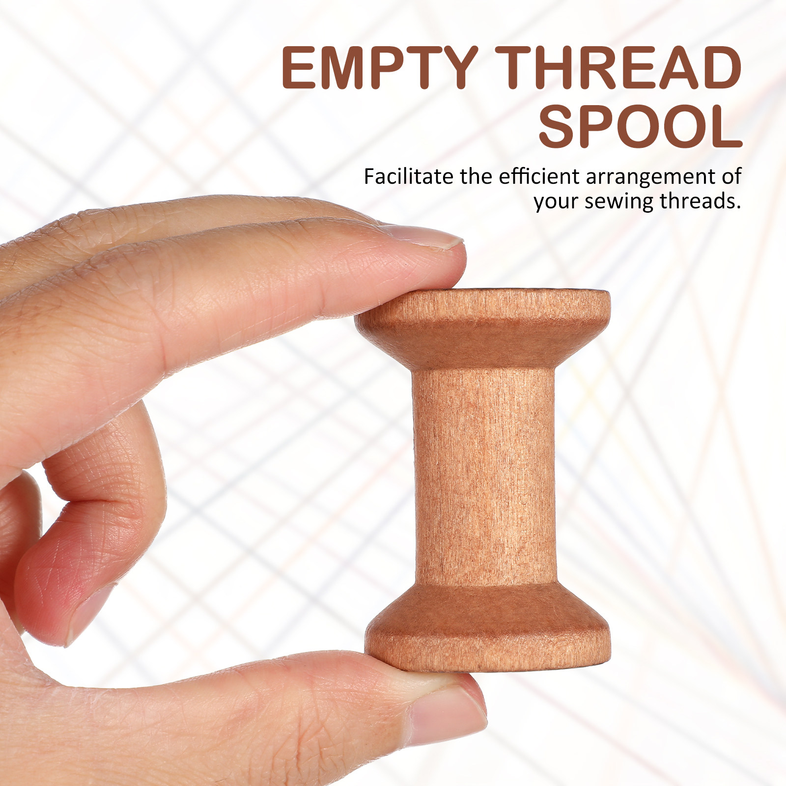 20Pcs Empty Wood Spools Thread – Embroidery Charm Bewertung und Preis