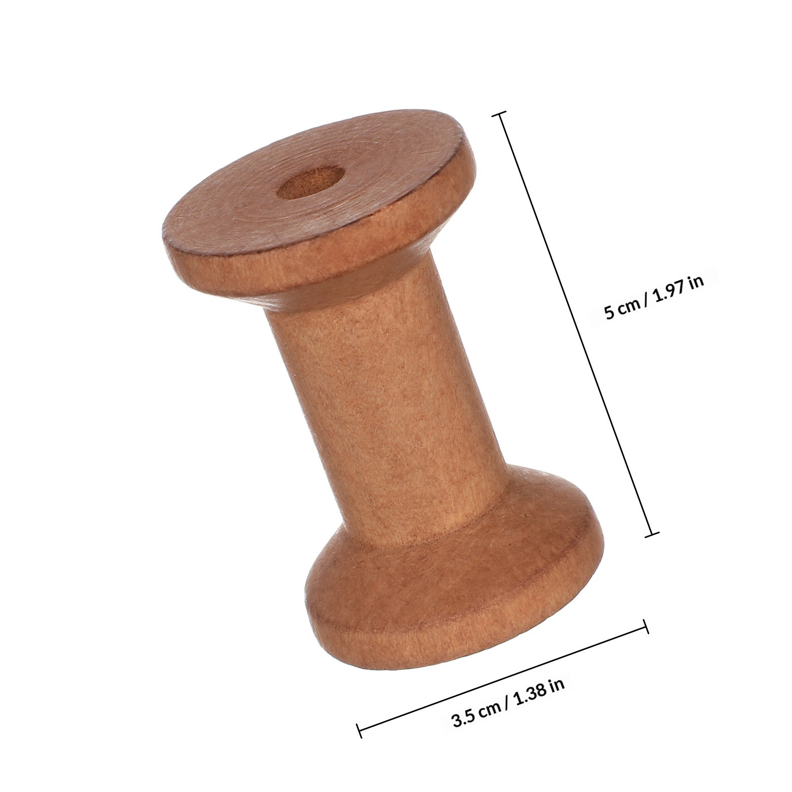 20Pcs Empty Wood Spools Thread – Embroidery Charm Bewertung und Preis