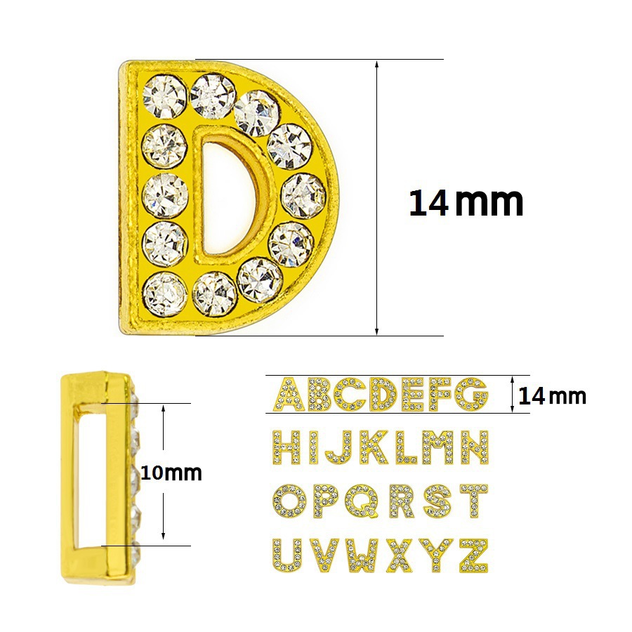50PC/lot Hole 8mm 10mm Rhinest – Embroidery Charm Bewertung und Preis