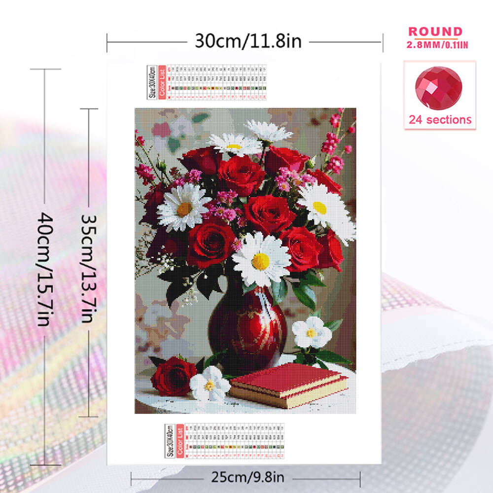 5D DIY Diamond Embroidery Rose – Embroidery Rose Bewertung und Preis