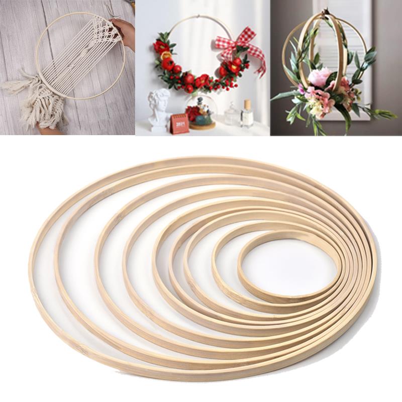 1/5Pcs 8-33cm Wooden DIY Handm – Embroidery Hooping Bewertung und Preis
